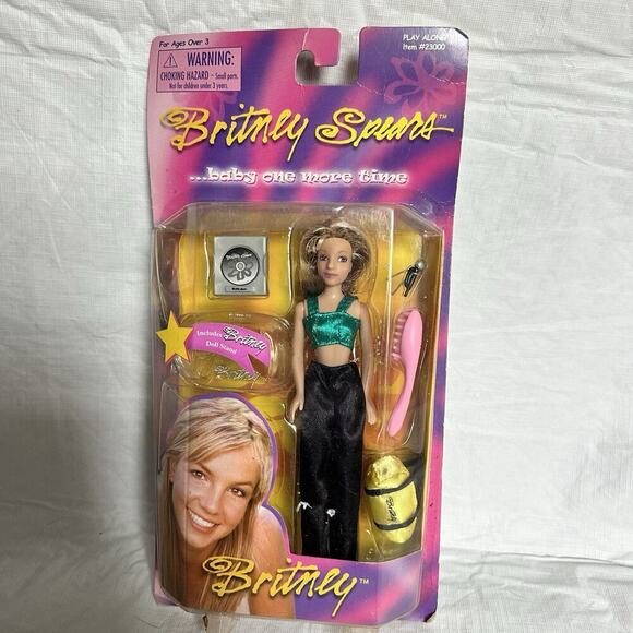 Vintage 1999 Britney Spears Barbie Doll Baby One More Time Play Along - Picture 1 of 4